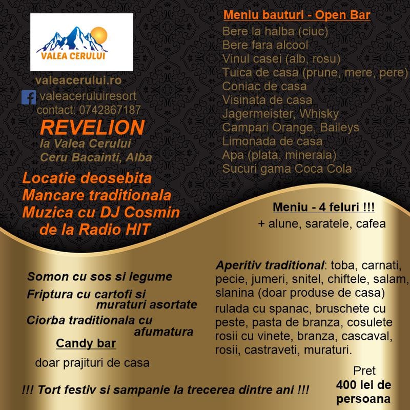 Revelion 2023 Valea Cerului